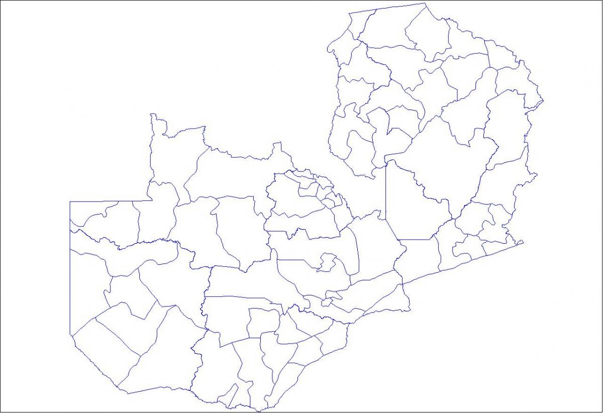 Harta de contur Zambia